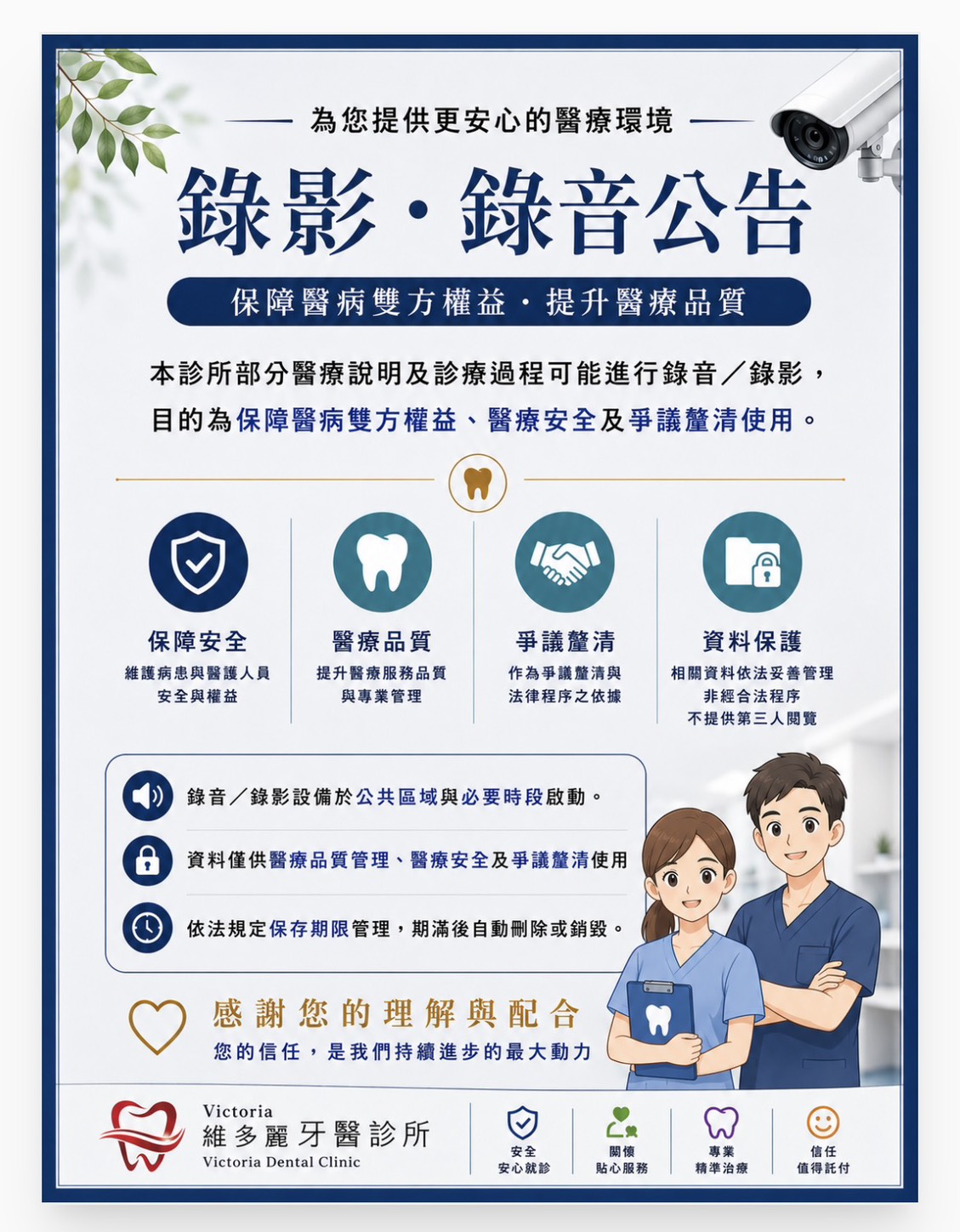 錄影・錄音公告